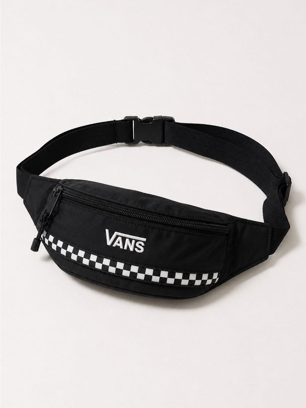 Vans Black Checkerboard Sling Bag Crossbody Waist Pack